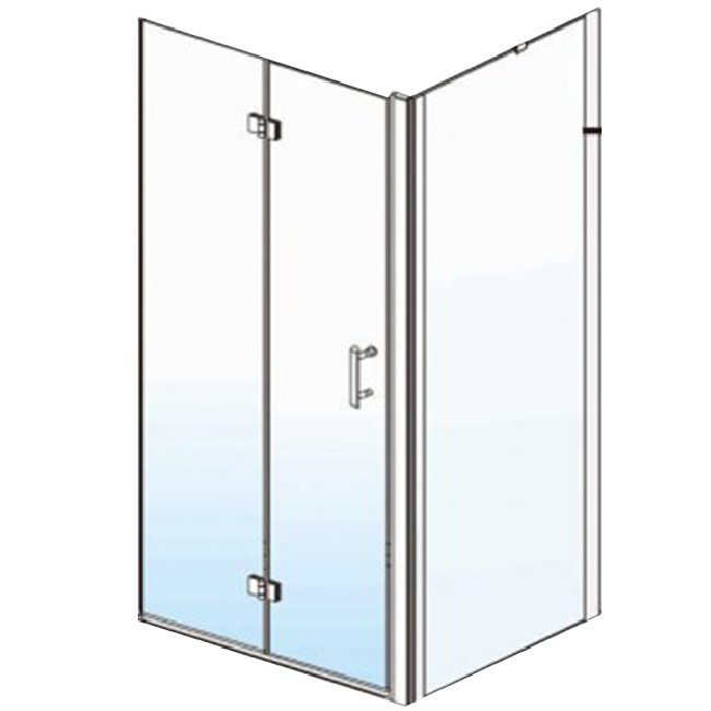 Custom Corner shower doors, custom bathroom enclosures